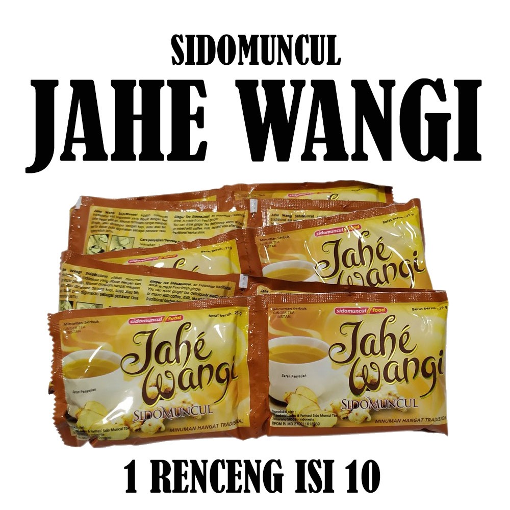 

SIDOMUNCUL JAHE WANGI RENCENG ISI 10