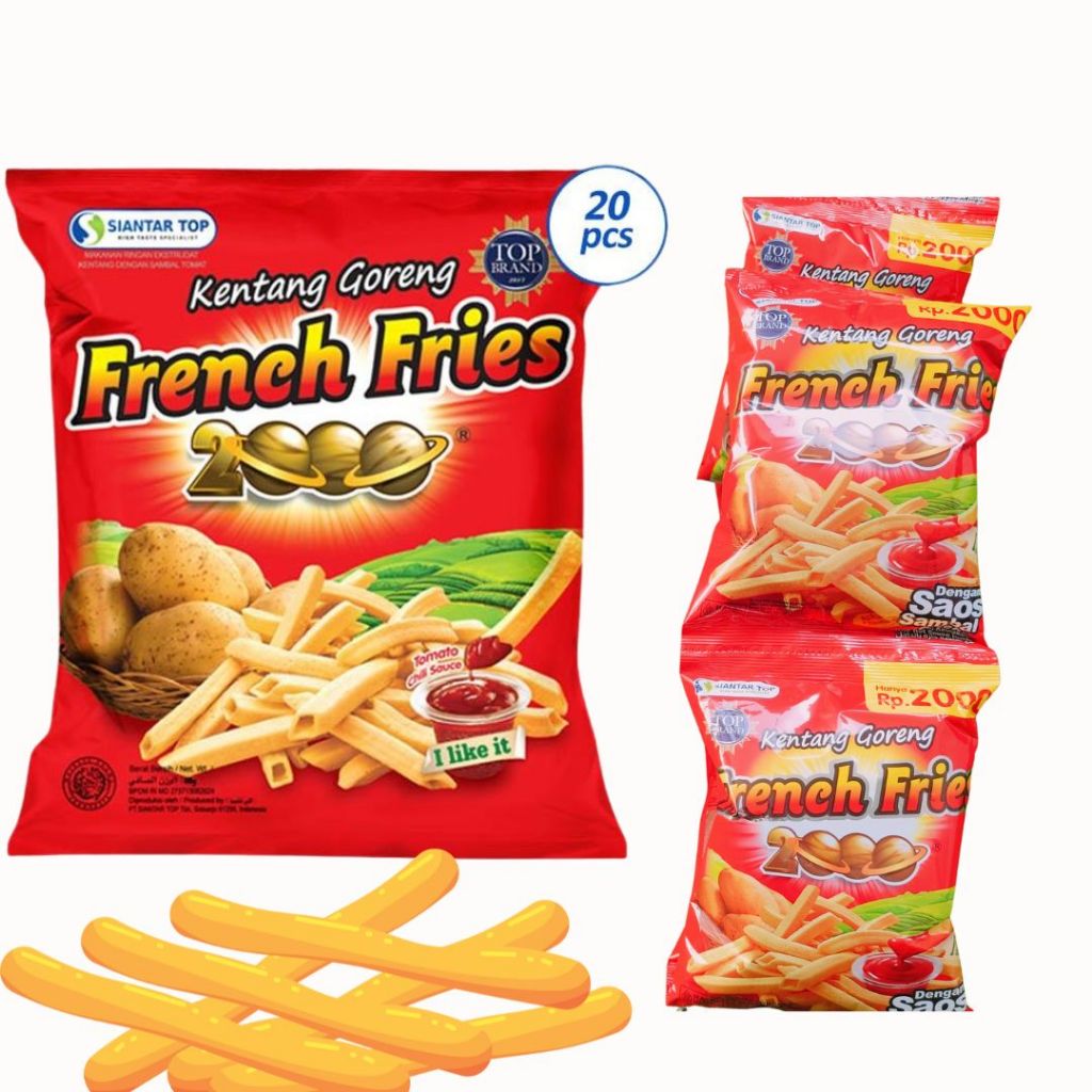 

French Fries Snack kentang saus tomat isi 10pcs/renceng