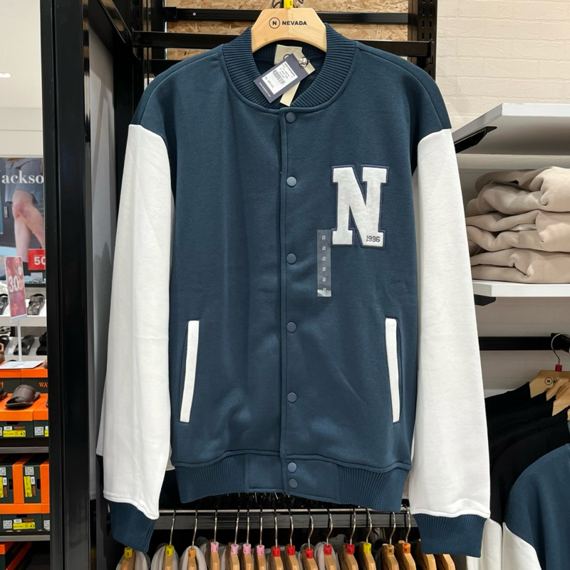 Nevada Atasan Jacket varsity baseball Pria s-xl