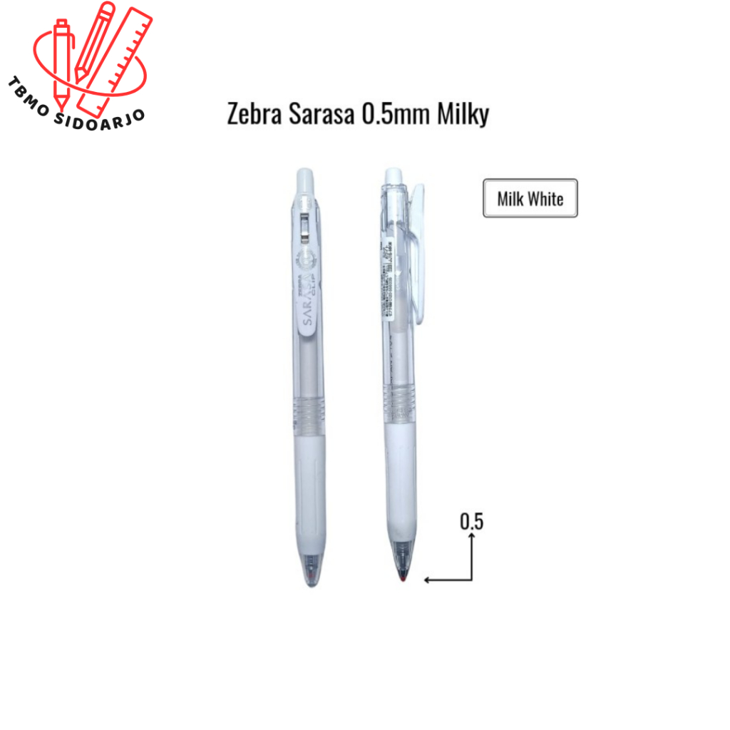 

TBMO Bolpen Sarasa Clip 0.5 Milky White / Bolpen Putih