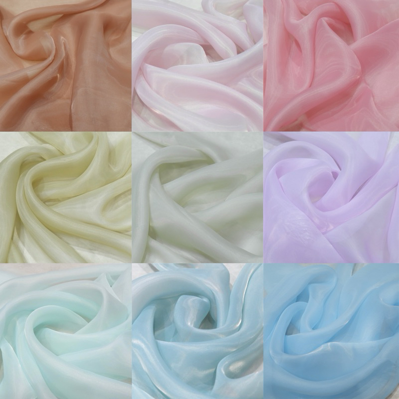 1 ROLL BAHAN KAIN ORGANZA SILK PREMIUM