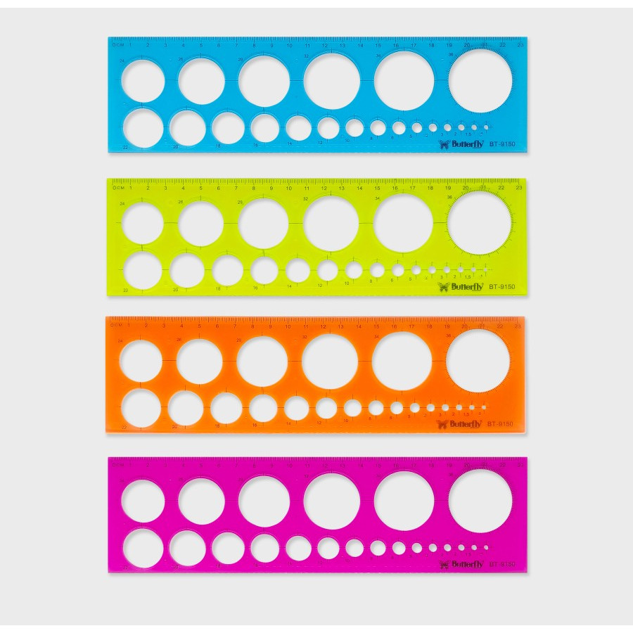 

Penggaris Sablon Cetakan Lingkaran Butterfly BT-9150