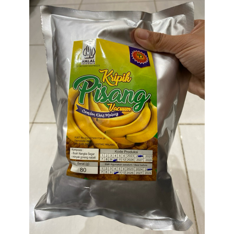 

Keripik Pisang Berat 80 Gram