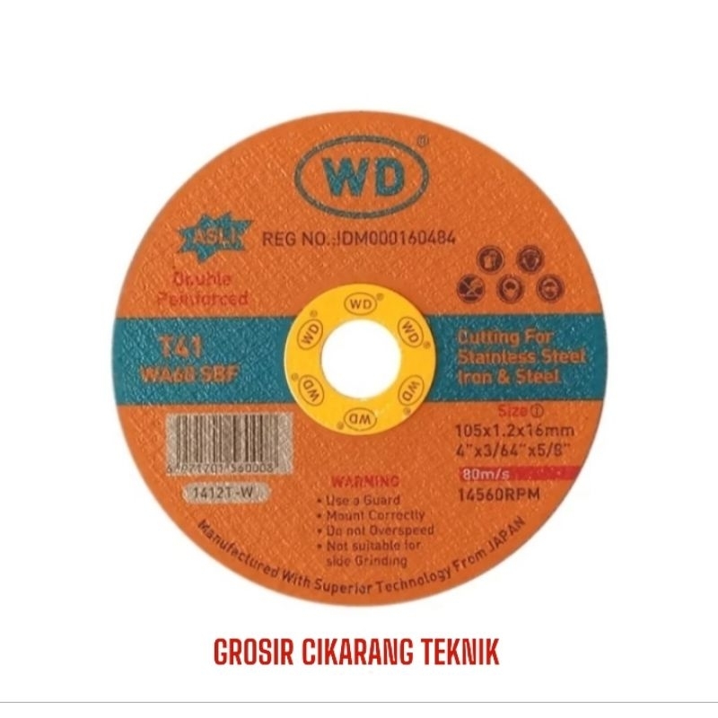 WD potong 4 inch/cutting whell WD 4 INCH