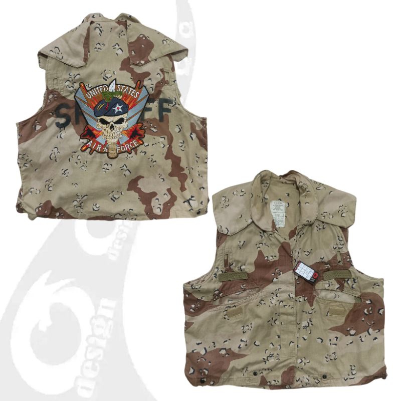 vintage 80s cover vest pasgt us army