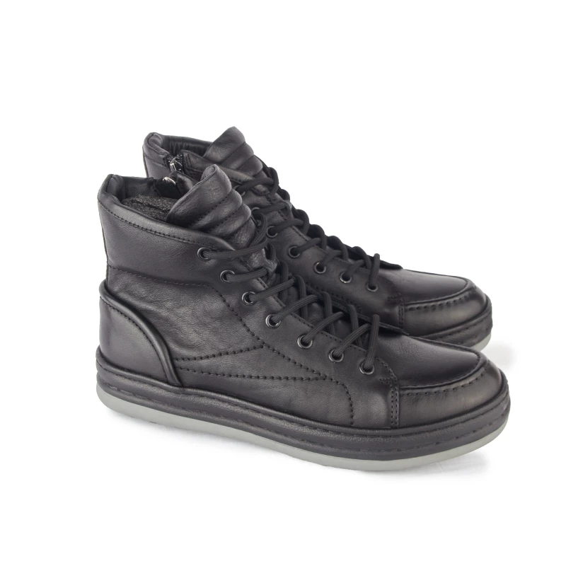 Gino Mariani Jacob Black Sepatu Pria Boots Casual