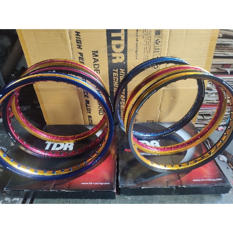 Velg tdr wx shape two tone 140/160/185 ring 17