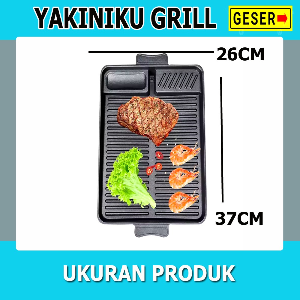 Grill Pan Yakiniku KOREAN BBQ Grill / panggangan KOREAN BBQ Grill Anti Lengket