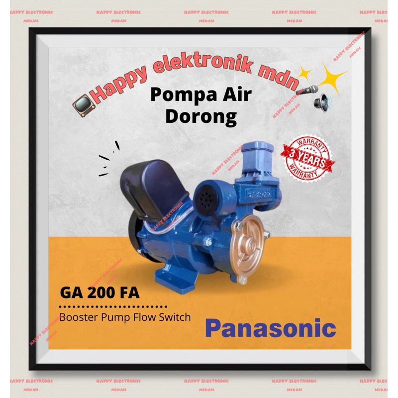 Pompa Booster Panasonic GA-200FA 200 Watt, Meningkatkan Tekanan Air dengan Efisien