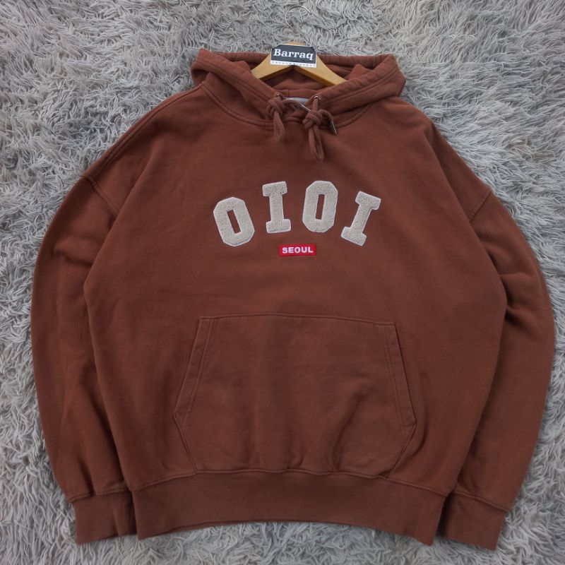 Hoodie OIOI Brown Boxy Fit