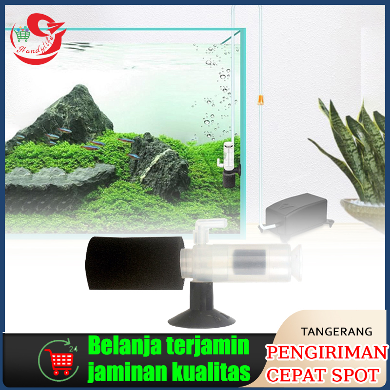 Filter Aquarium Mini/ Akuarium Biofoam Aerator /Aquascape Gelembung Udara