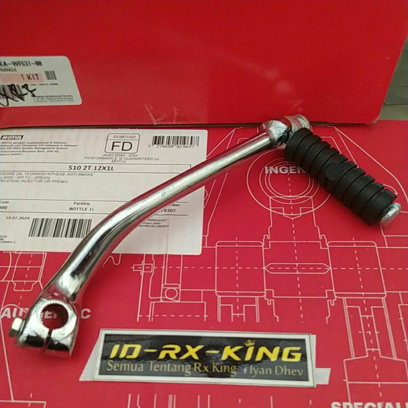 CHROME CRUM GLOWING ENGKOLAN F1ZR FIZR KICK STATER IMPORT HIGH QUALITY