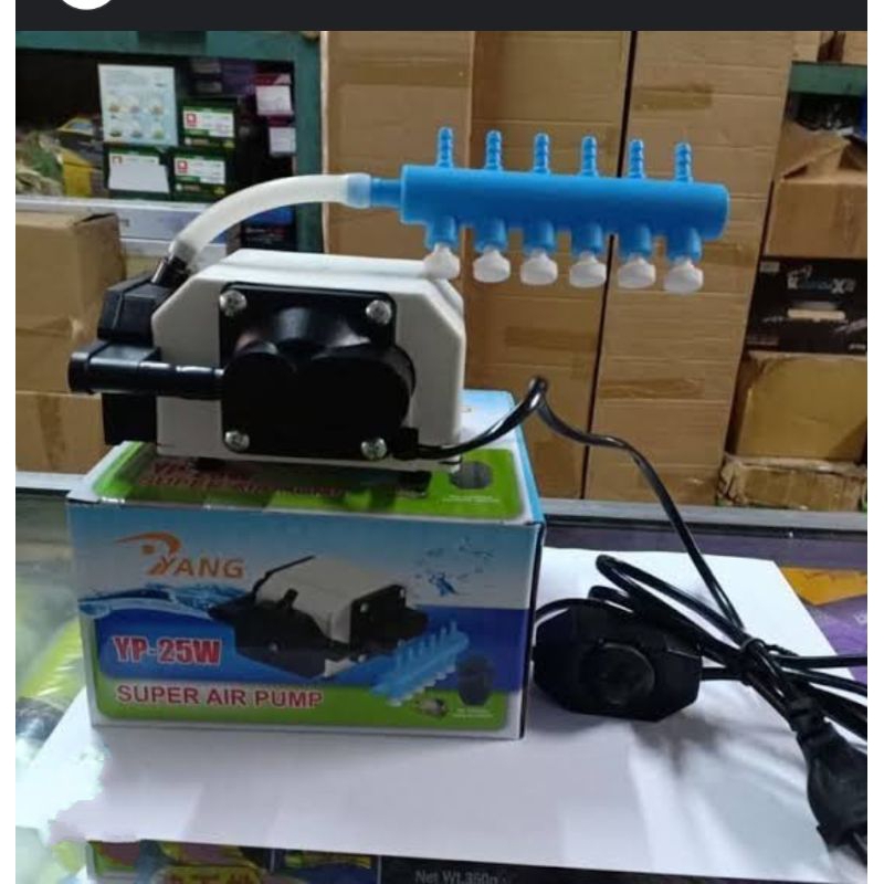 SUPER AIR PUMP YANG YP-25W / Mesin Pompa Angin /Mesin Pompa Aerator YANG YP-25Watt