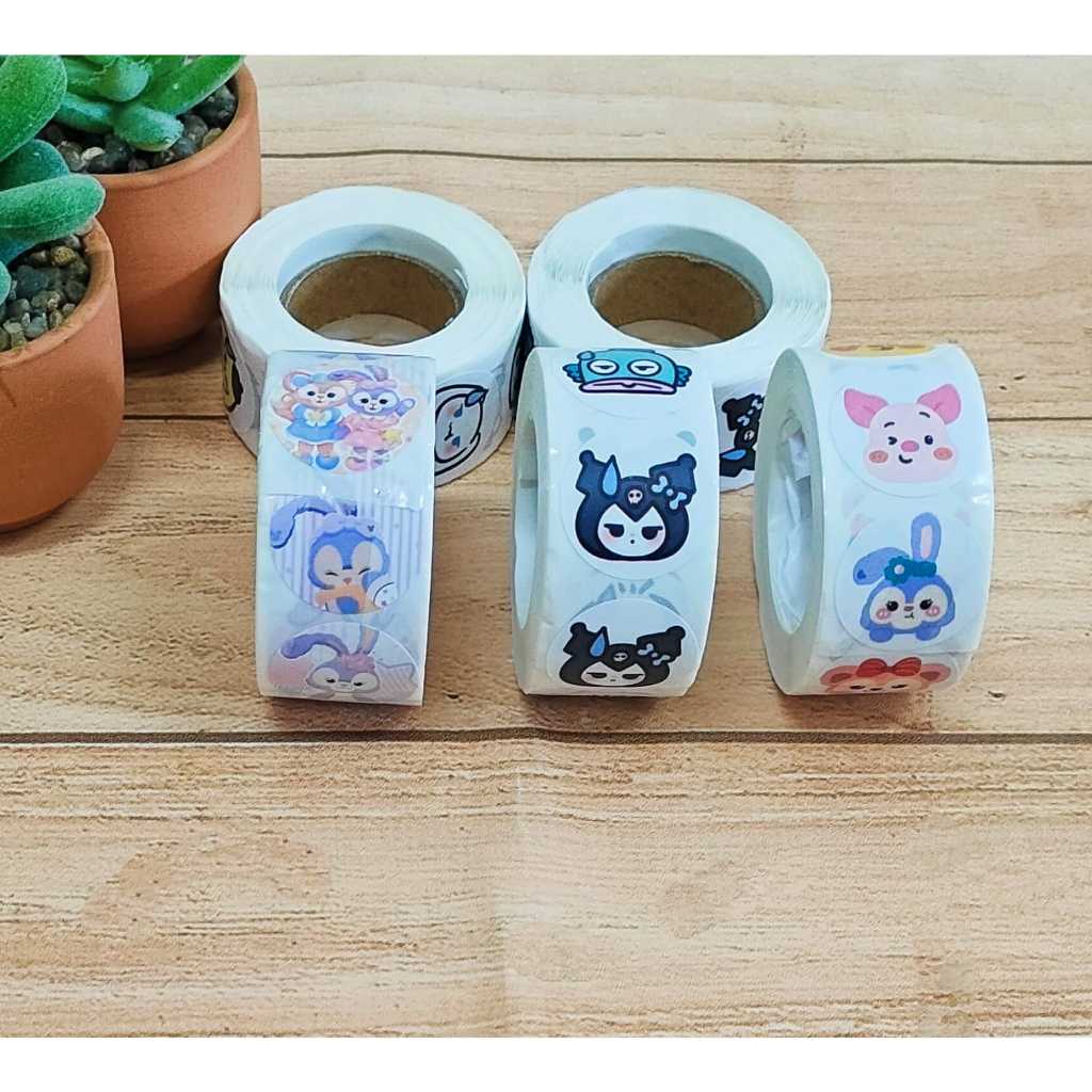 

Stiker Label - Stiker Roll Label Motif Sanrio 1 Roll Isi 500 Pcs