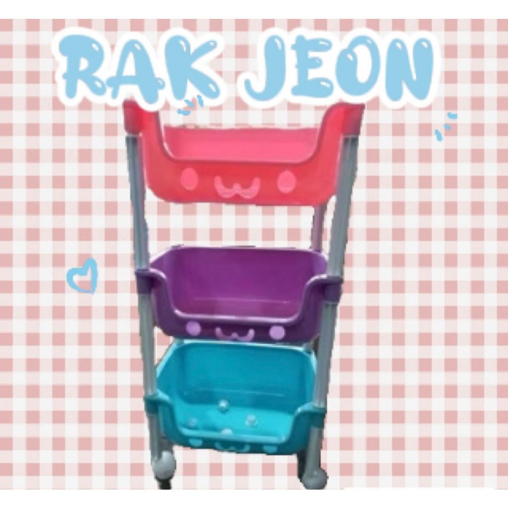 RAK MAINAN RAK SERBAGUNA RAK SUSUN (JEON ASLI)