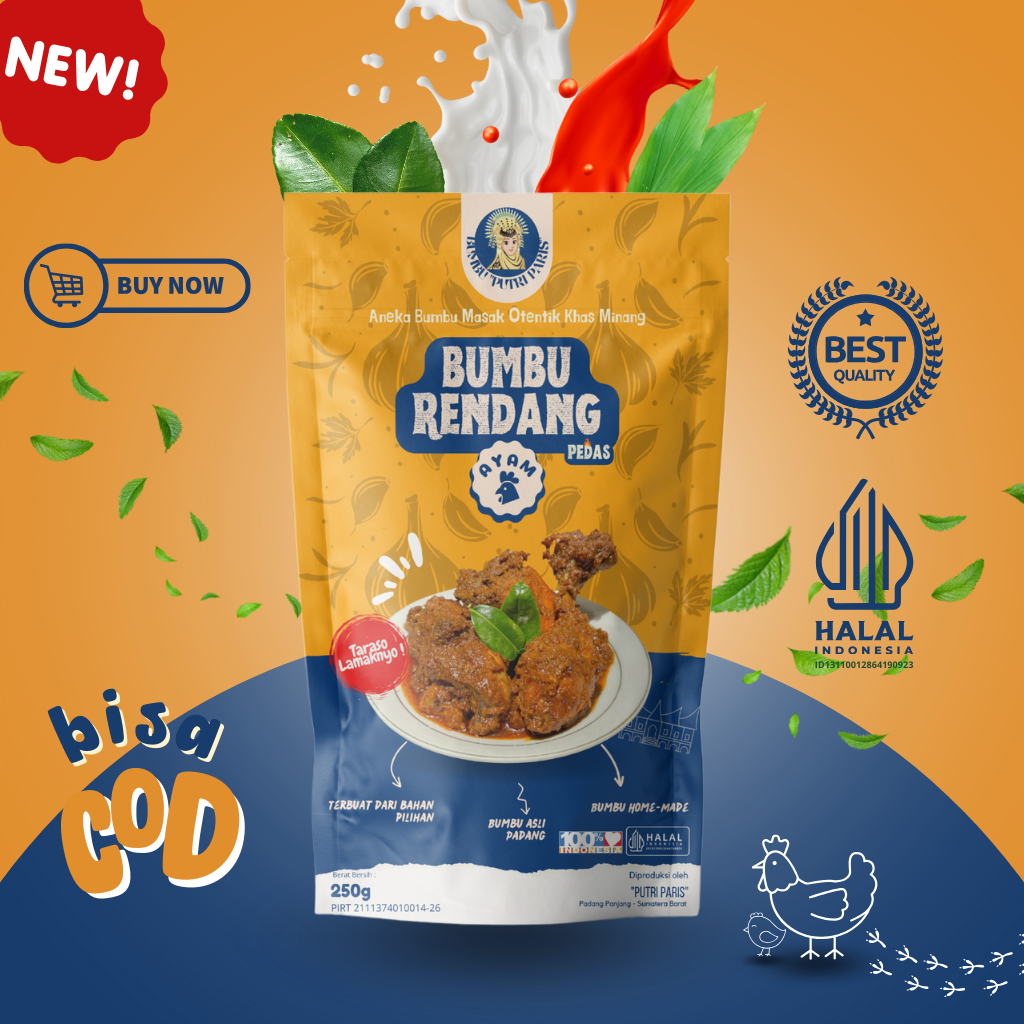

Bumbu Rendang Ayam "Putri Paris
