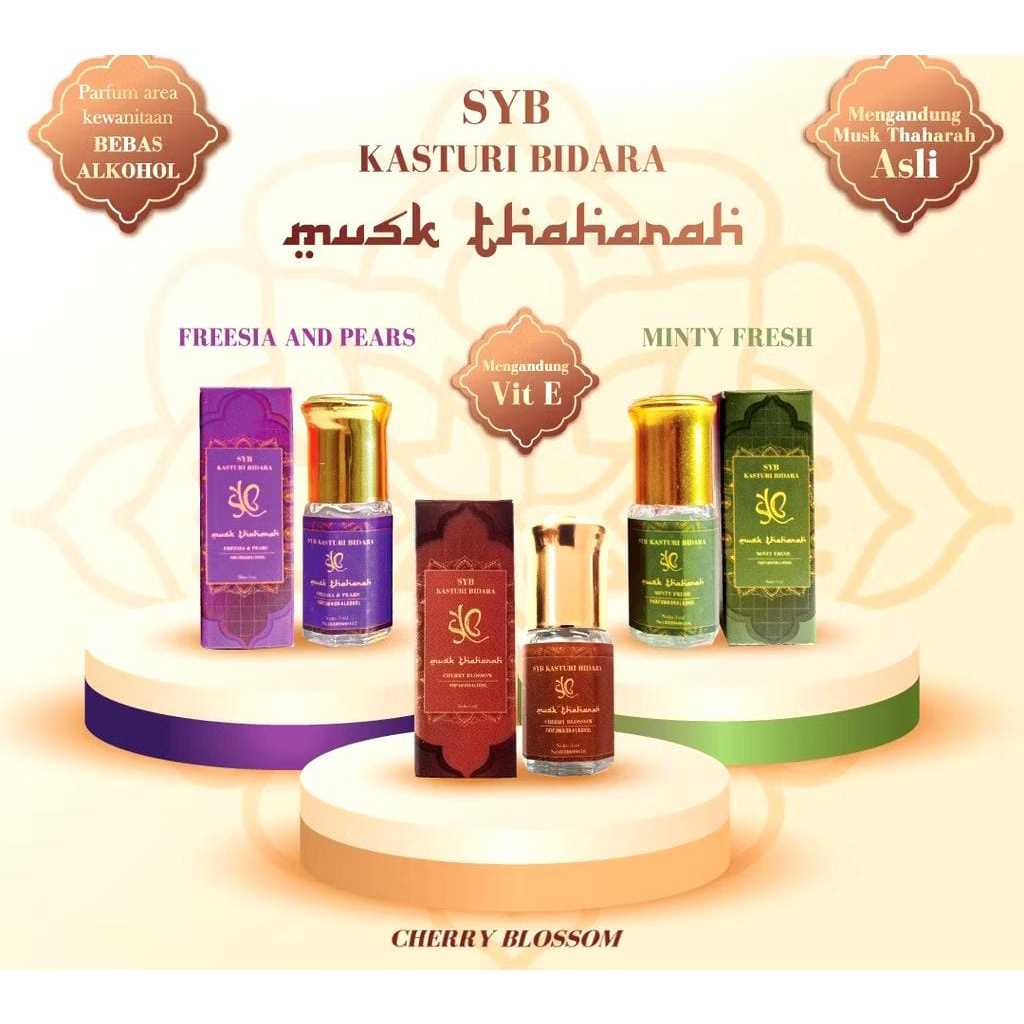 SYB Kasturi Bidara Musk Thaharah | Parfum Area Kewanitaan | Parfum | Minyak Wangi | BPOM