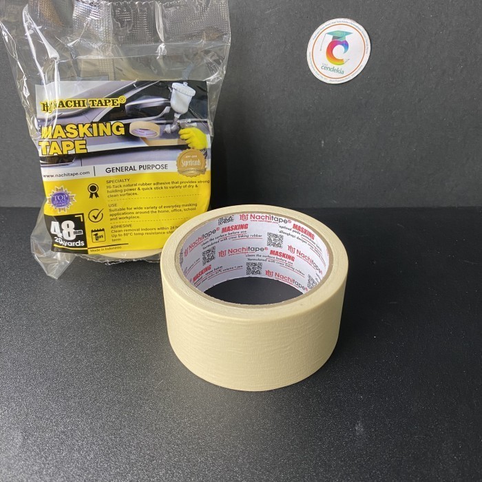 

Masking Tape / Isolasi Selotip Kertas NACHI 2 inch / 48mm x 20Y - 1 pcs