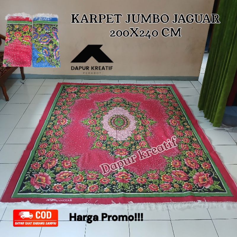 Karpet Tikar Jaguar 200x240cm karpet ambal rumbai tebal