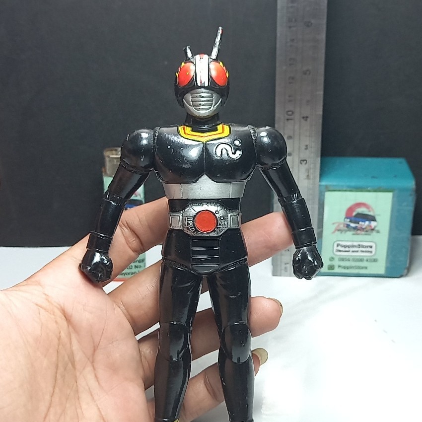 Bandai Japan 1987 Vintage Kamen Rider Black Vinyl RHS Figure Original Rare (Second/Preloved/Minus Ta