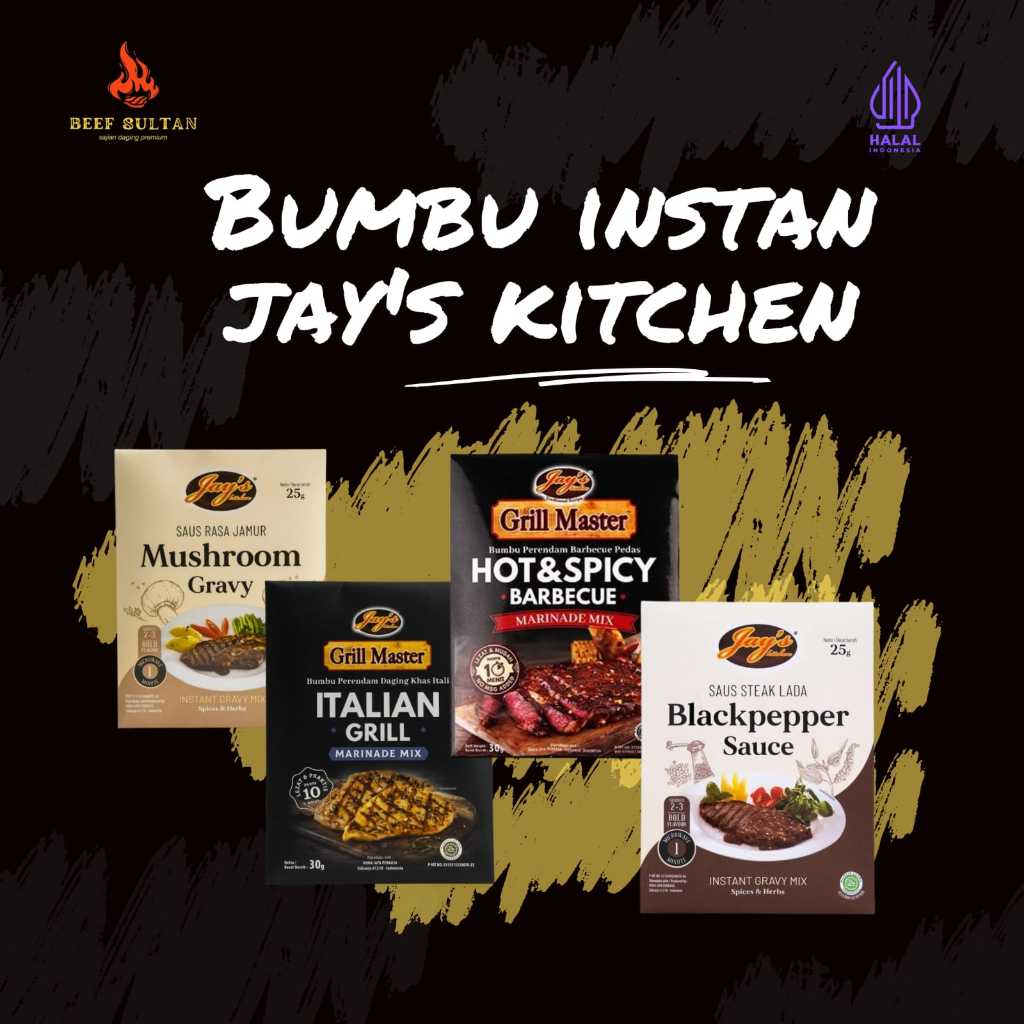 

Bumbu Marinasi Daging Italian Grill Jay's Kitchen/Bumbu Steak Grill Master/Bumbu Marinasi Steak/Bumbu Marinasi Daging Steak/Bumbu Instan Grill Master/Bumbu Masak Instan/Bumbu Kering Daging Steak