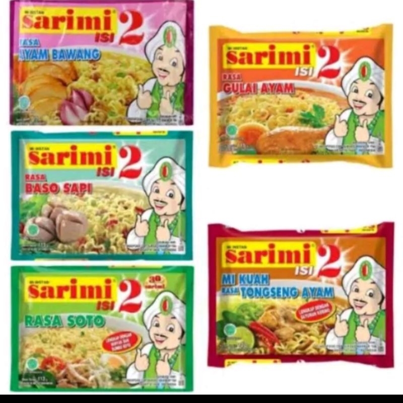 

sarimi isi 2 kuah goreng soto baso sapi ayam kecap ayam kremes