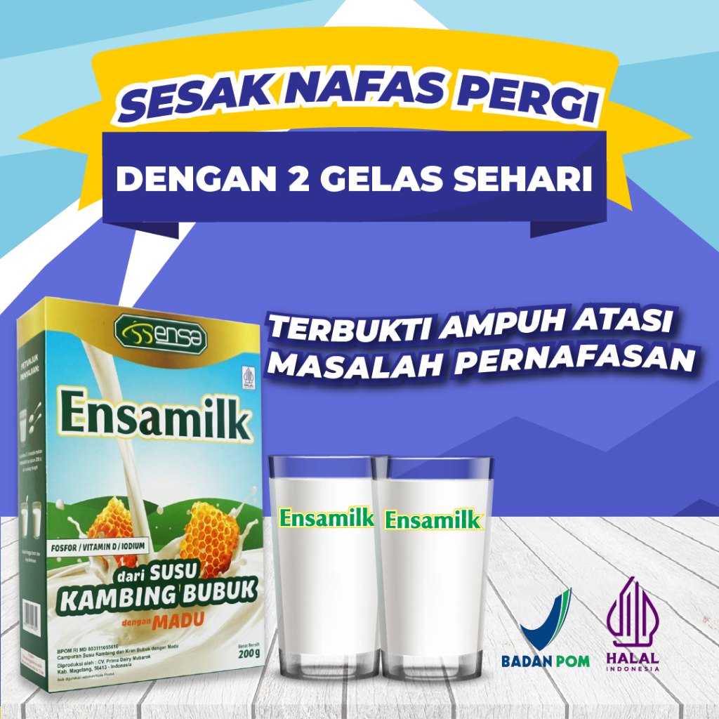 

ENSAMILK Susu Kambing Etawa Untuk Nyeri Tulang Sendi dan Pernafasan