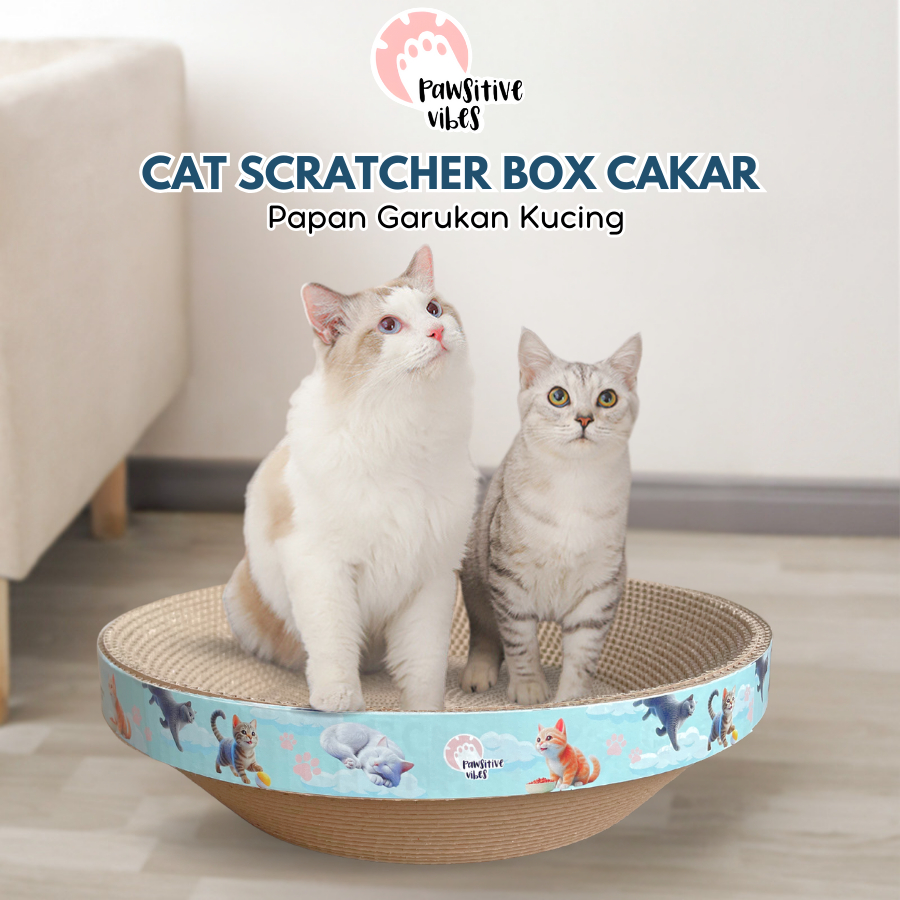 Cat Scratcher Box Cakar Model Bulat Untuk Kucing - Garukan Kucing Cat Scratcher | Cakaran Kucing | P