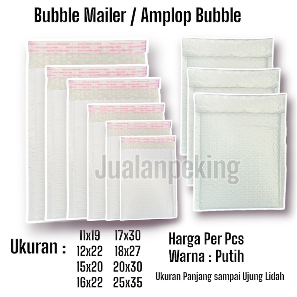 

BUBBLE MAILER AMPLOP BUBBLE MURAH BUBBLE BAG UKURAN 11X19 12x22 15x20 16x22 18x27 20x30 25x35 BISA COD