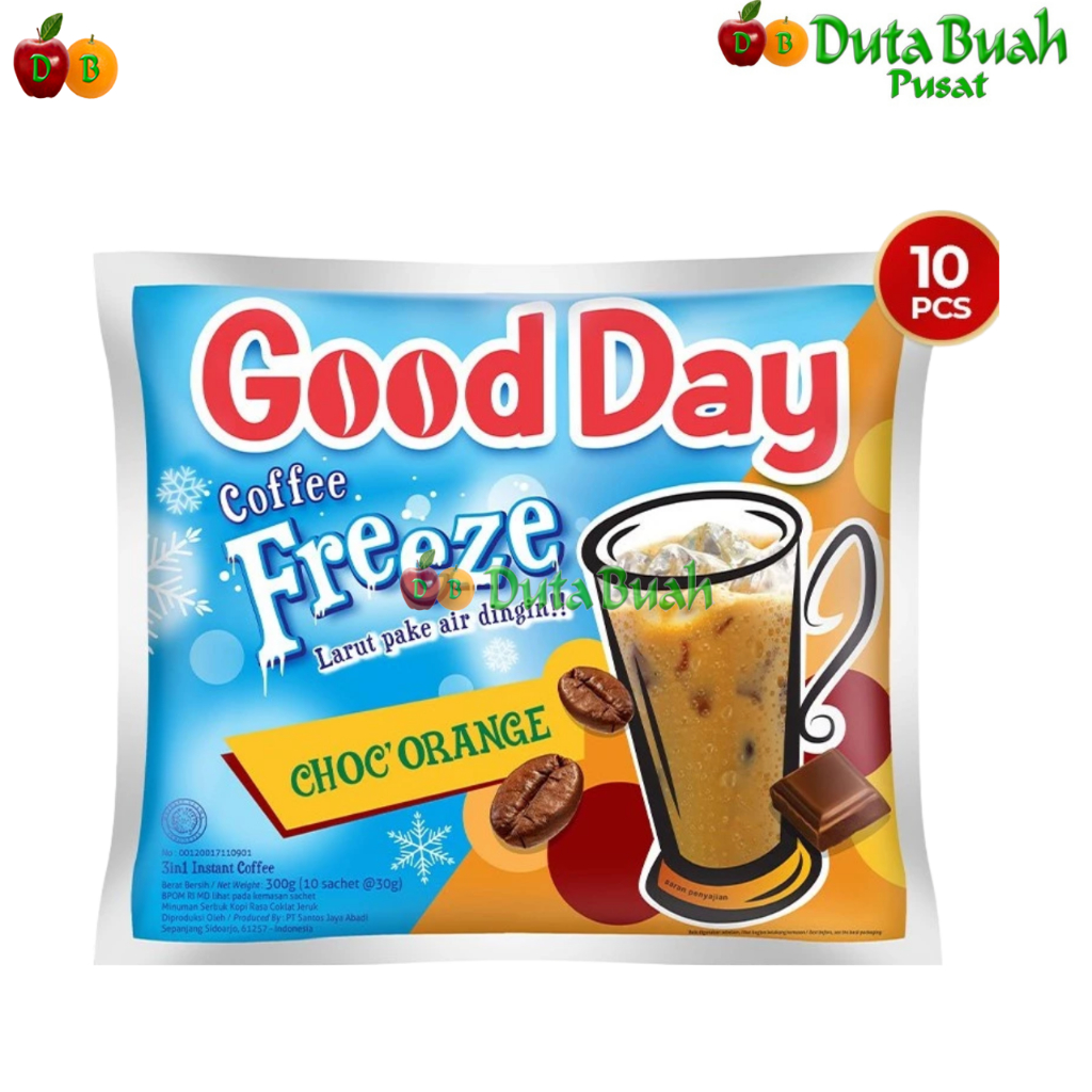 

Duta Buah Good Day Freeze Choc'Orange 1 Renteng (10 x 30 gr)