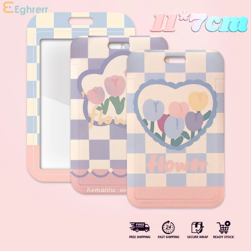 

Eeghrerr Tempat Kartu Lucu Tulip Tempat Kartu Identitas Motif Tempat Kartu Photocard Foto