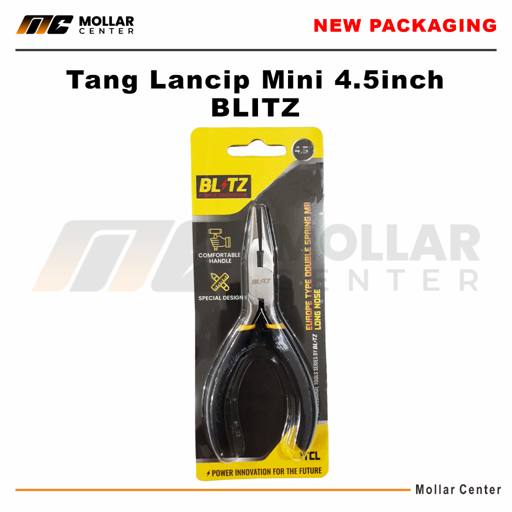 BLITZ 4 Pc Tang Mini Tang Potong Kombinasi Lancip Set Blister 4.5 Inch