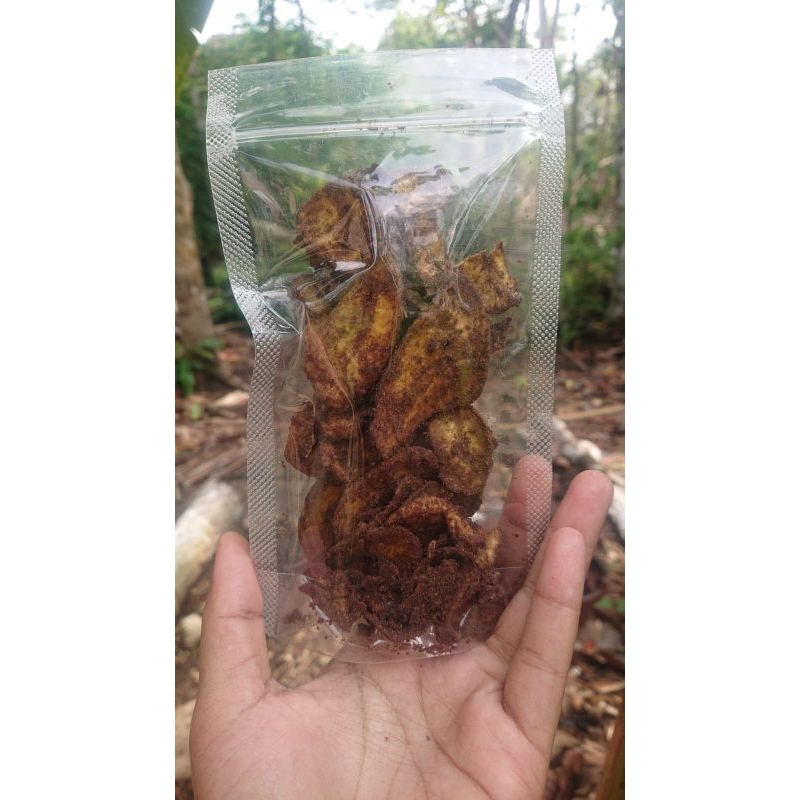 

kripik pisang coklat bubuk