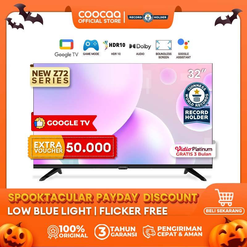 [Google TV] COOCAA 32 inch Smart TV - Digital TV - Netflix/Youtube - Google Assistant - Dolby Audio 