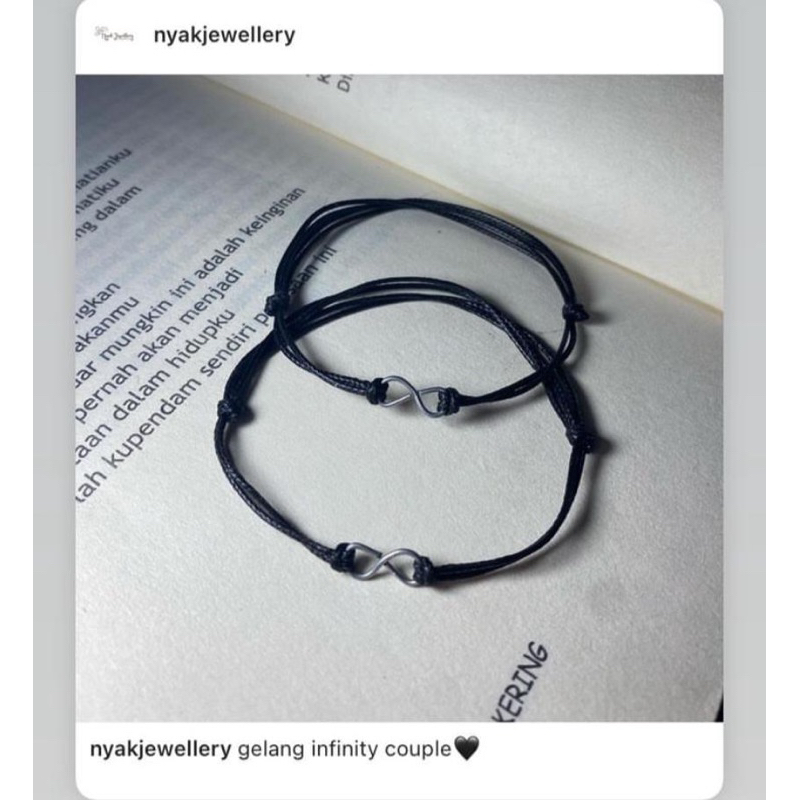 gelang couple infinity