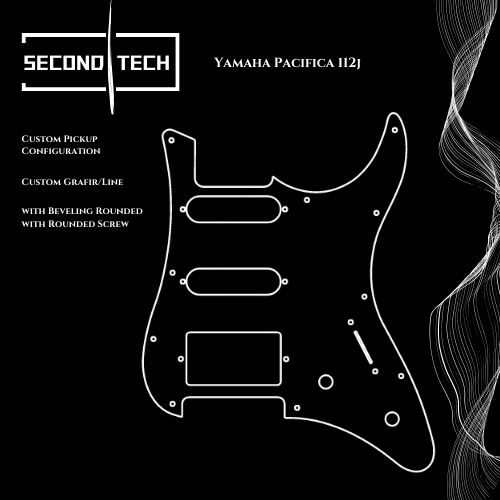 pickguard yamaha pacifica 112J 3ply akrilik mirror custom