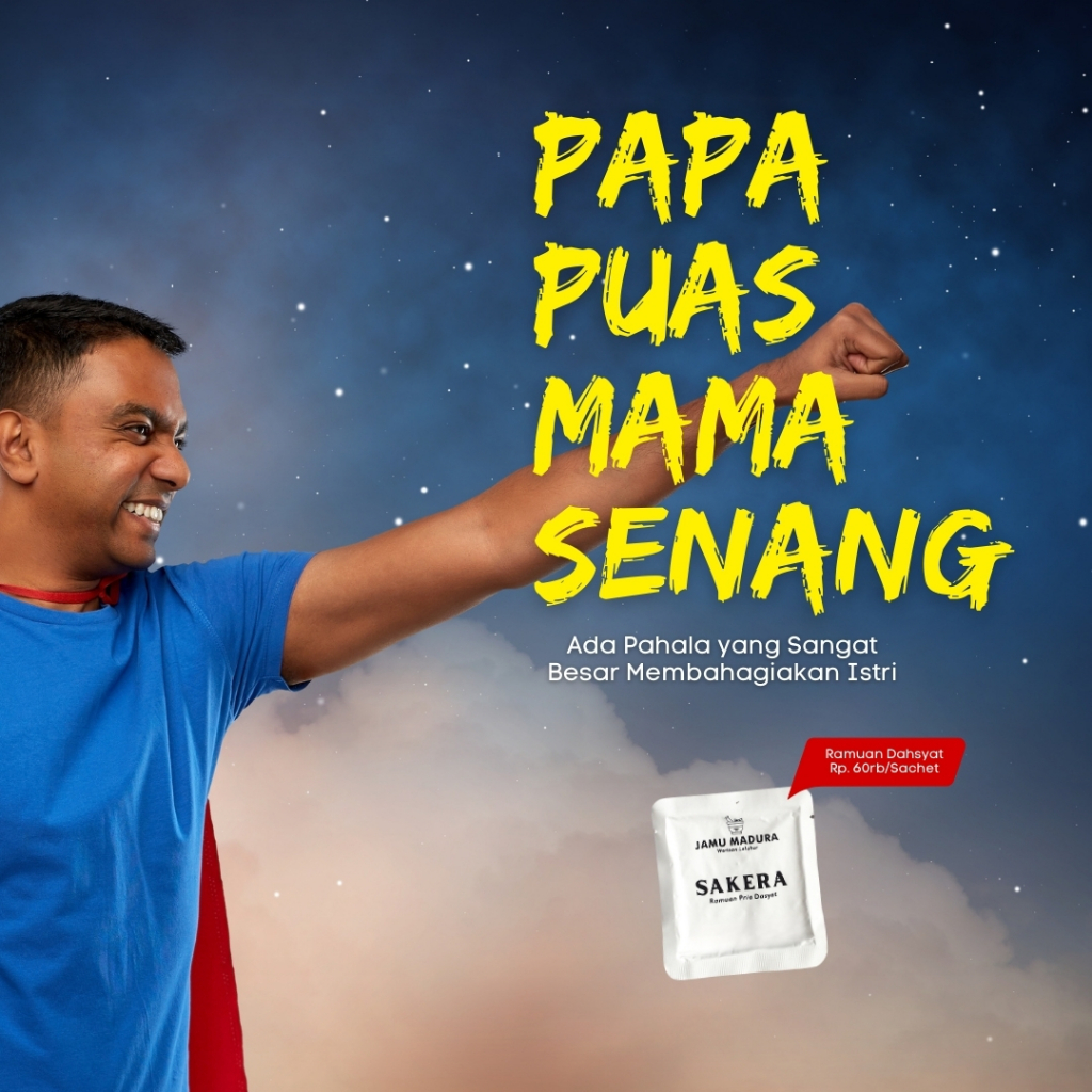 Jamu Herbal Pria Kuat Tahan Lama SAKERA Menunjang Vitalitas dan Performa Hubungan Intim