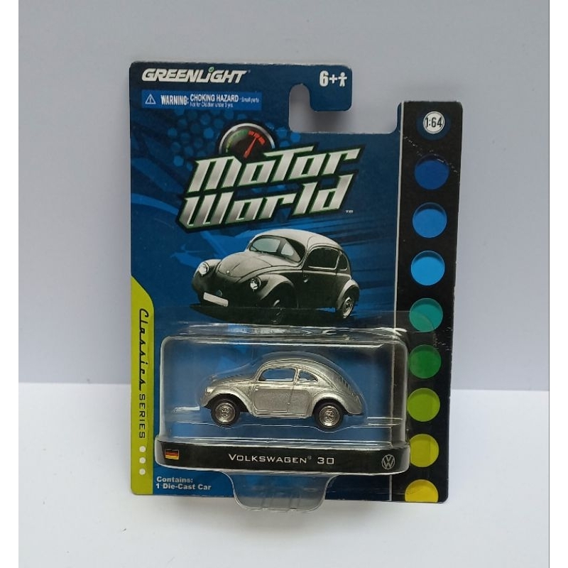 greenlight volkswagen 30 beetle motor world diecast 1/64