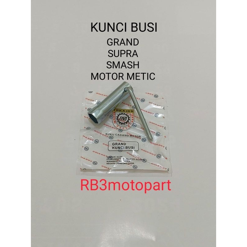 KUNCI BUSI GRAND SUPRA SMASH DAN MOTOR MATIC TOKAIDO