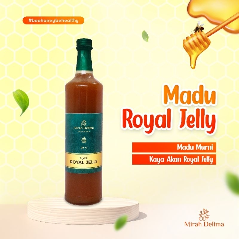 

Madu Royal Jelly - Madu Susu Ratu - 600 ml - Botol Kaca