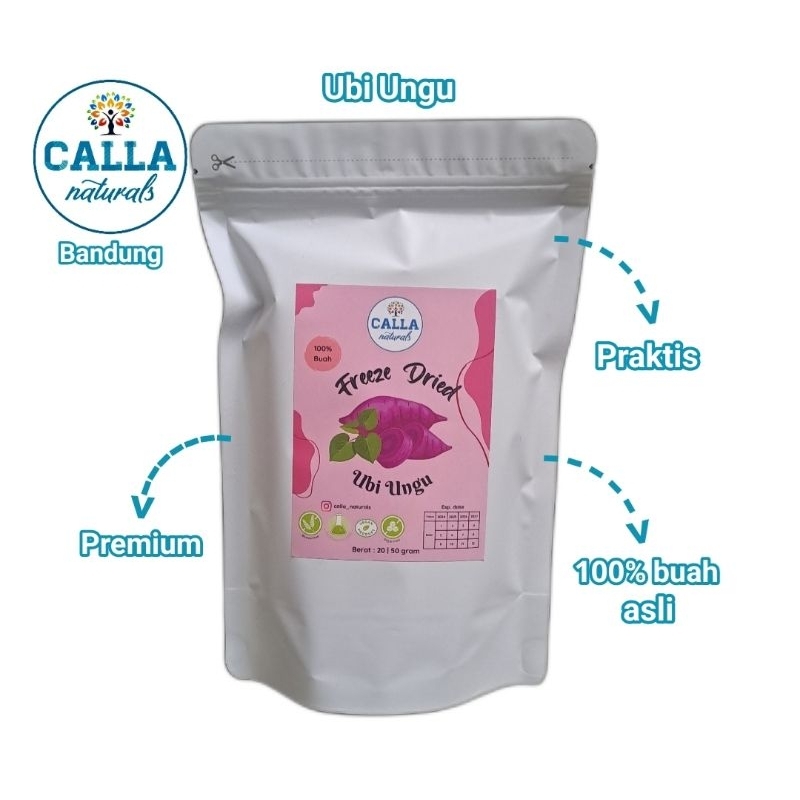 

(50 gr) FREEZE DRIED UBI UNGU | SAYUR 100% NATURAL PREMIUM | RAW | VEGAN