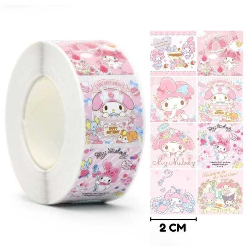 

STIKER ROLL ISI 500 PCS SANRIO KARAKTER