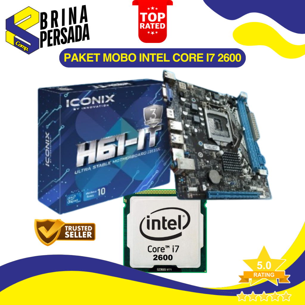 PAKET MOBO INTEL CORE I7 2600