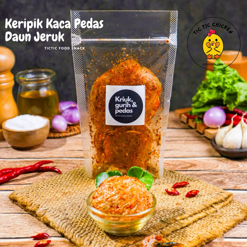 

Keripik kaca Pedas daun jeruk