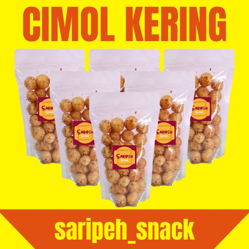 

Cimol kering Standing Pouch 10x18 Original Pedas Daun Jeruk Kriuk kress saripeh_snack