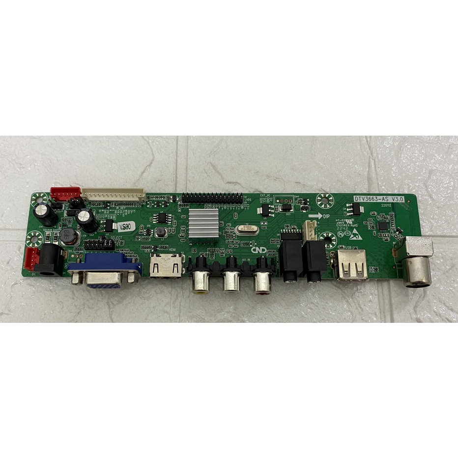 Modul PCB Kit Driver LCD LED Universal DTV3663 untuk Digital TV DVB T2