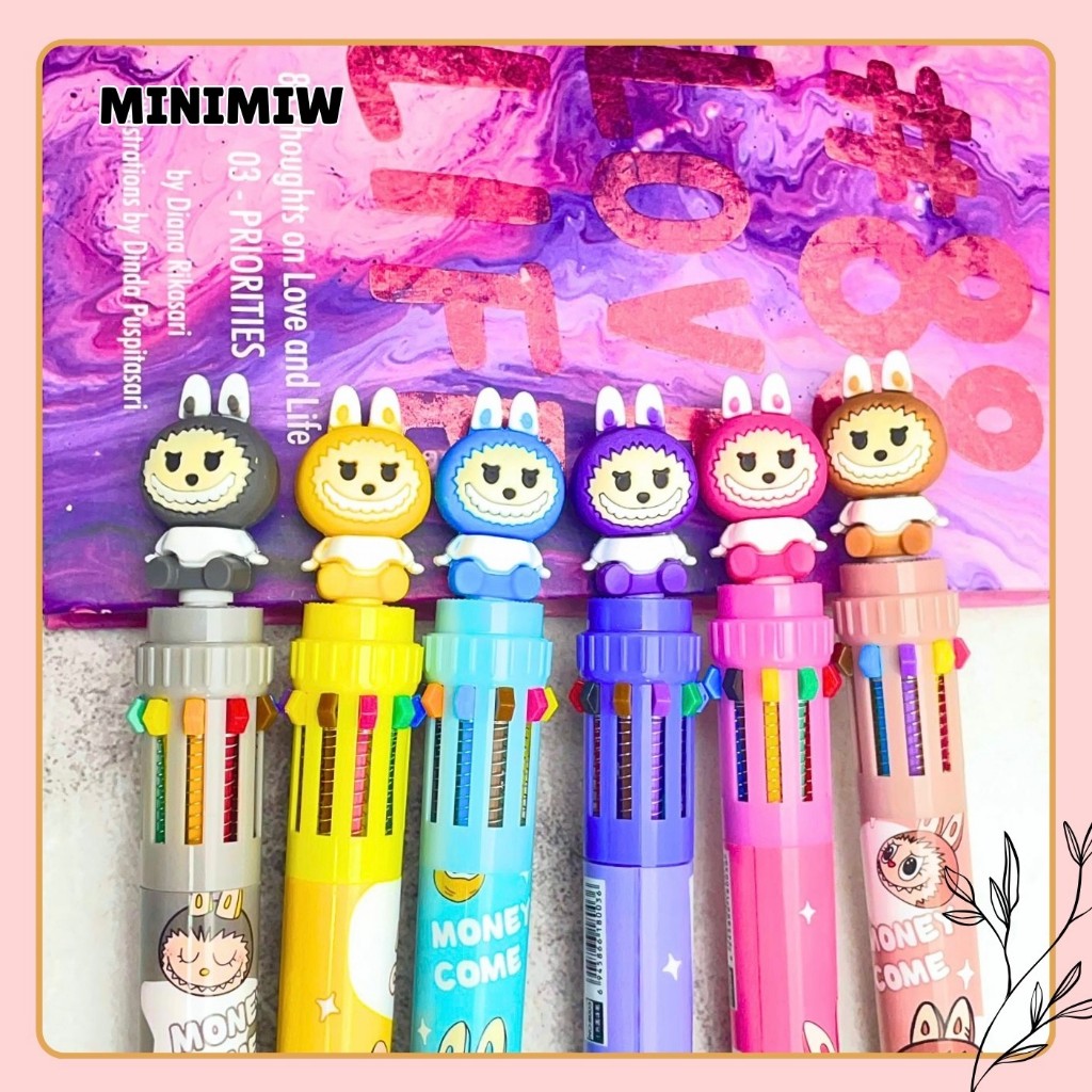 

PULPEN CETEK 10 WARNA LABUBU PC-1544 POPMART THE MONSTER TASTY MACARONS LISA BLACKPINK MECHANICAL MEKANIKAL PEN PENA BOLPEN BOLPOIN LUCU ANAK ALAT TULIS KANTOR SEKOLAH MURAH TERMURAH COD