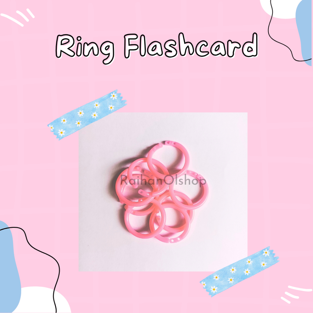 Ring Plastik Dan Besi untuk Flashcard
