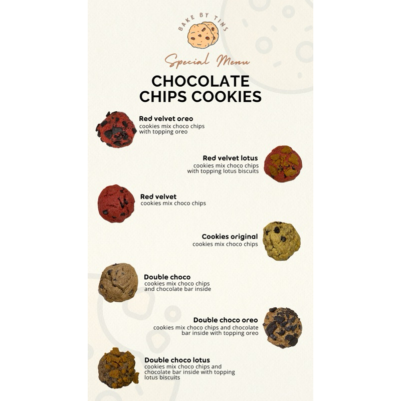 

Soft Cookies choco chips | Cookies enak red velvet, double choco