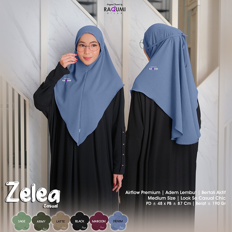 Zalea Original Raqumi Hijab Zelea Raqumi Hijab Instan Raqumi Hijab Wanita AirFlow Hijab Tali Murah Z